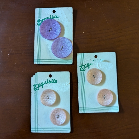 exquisite Other - New with tags vintage lot of exquisite purple and pink buttons